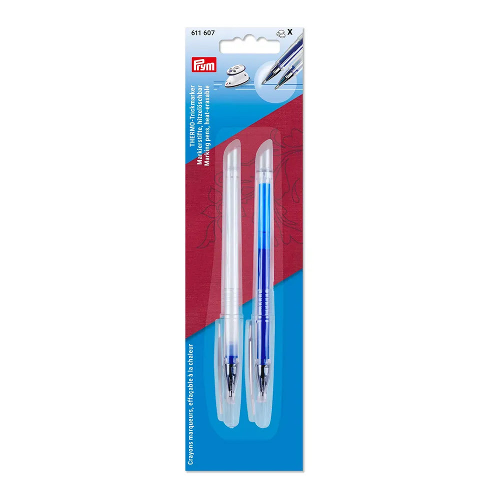 Prym Uitwisbare Pen - Blauw en wit - Thermogevoelig