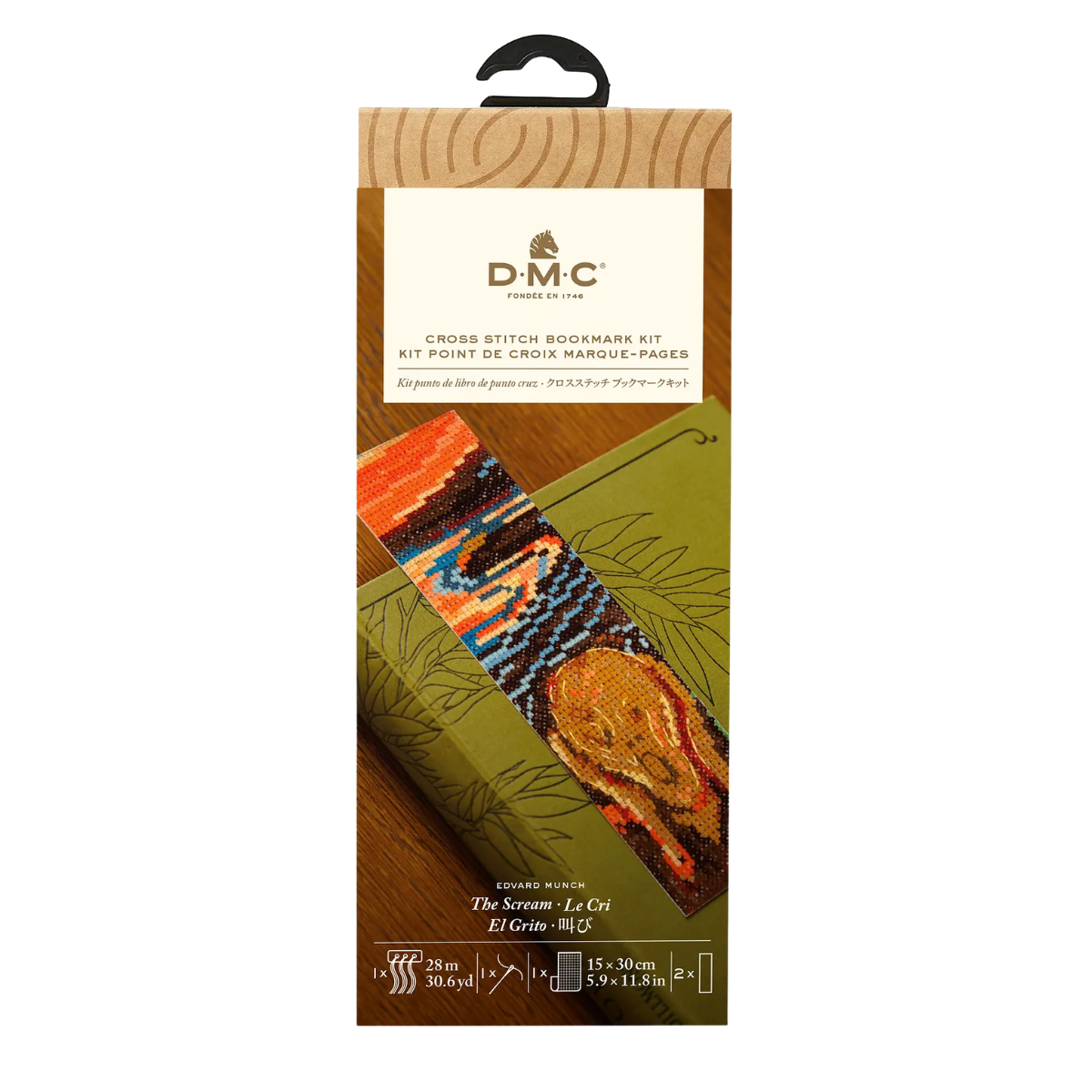 The Scream - Masters Collection - DMC Bookmark Embroidery Kit