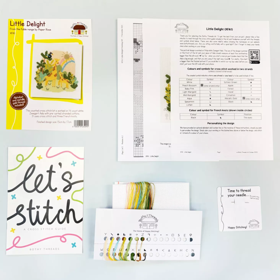 Little Delight - Schattige giraffen borduurpakket