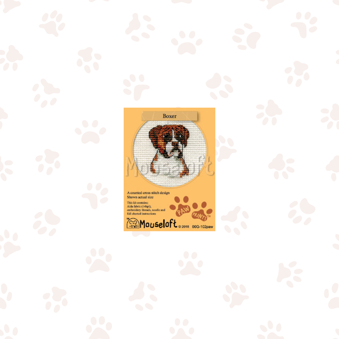 boxer-borduurpakket - Mouseloft
