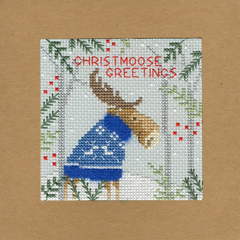 christmoose-kaart-borduren - Bothy Threads