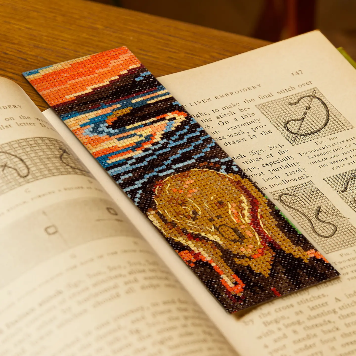 The Scream - Masters Collection - DMC Bookmark Embroidery Kit