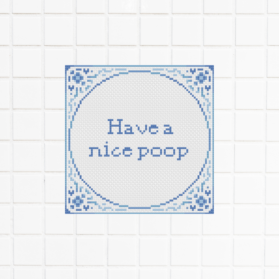 delfts-blauw-tegeltje-borduurpatroon - Iris Borduurt