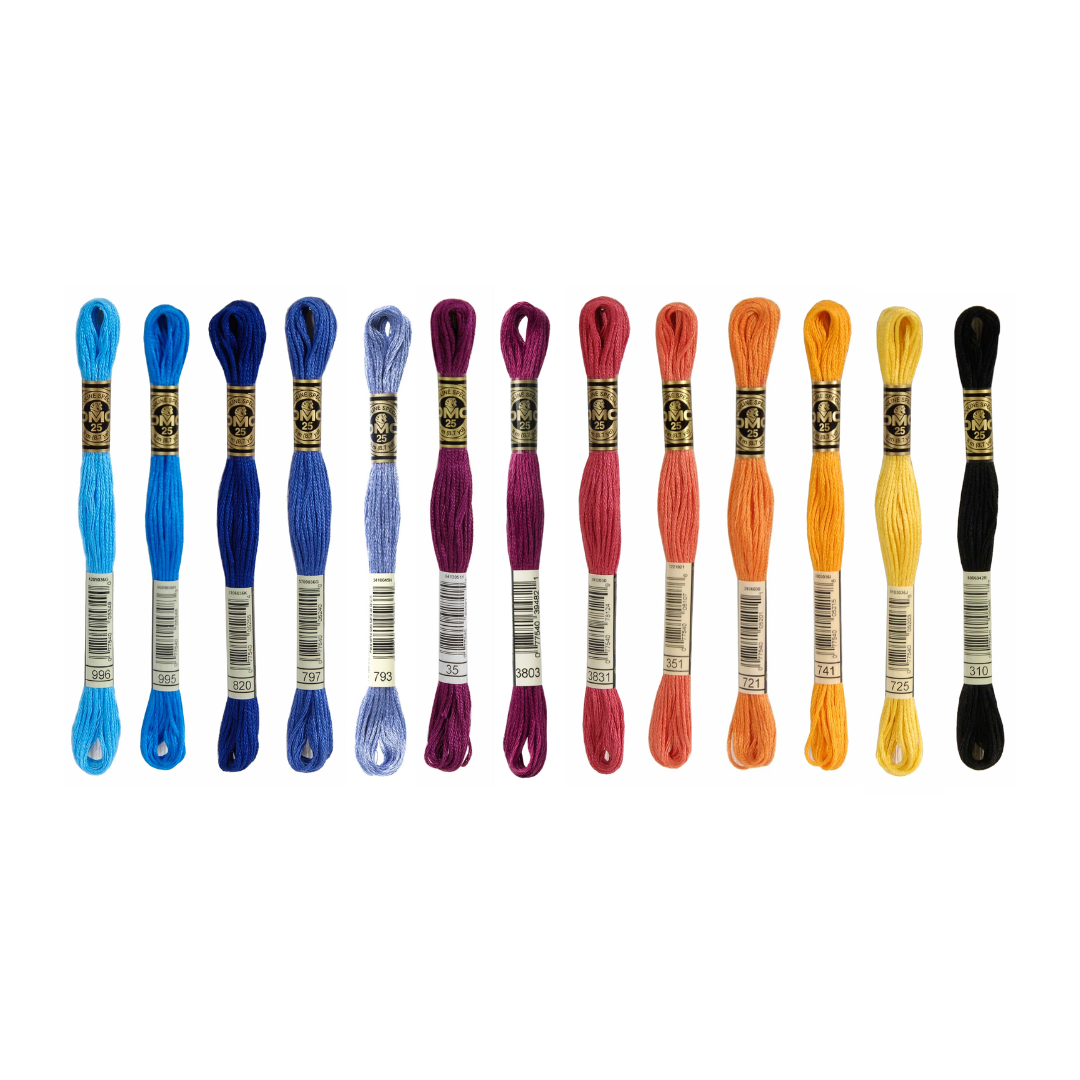 dmc-garenset-in-de-bergen - Iris Borduurt