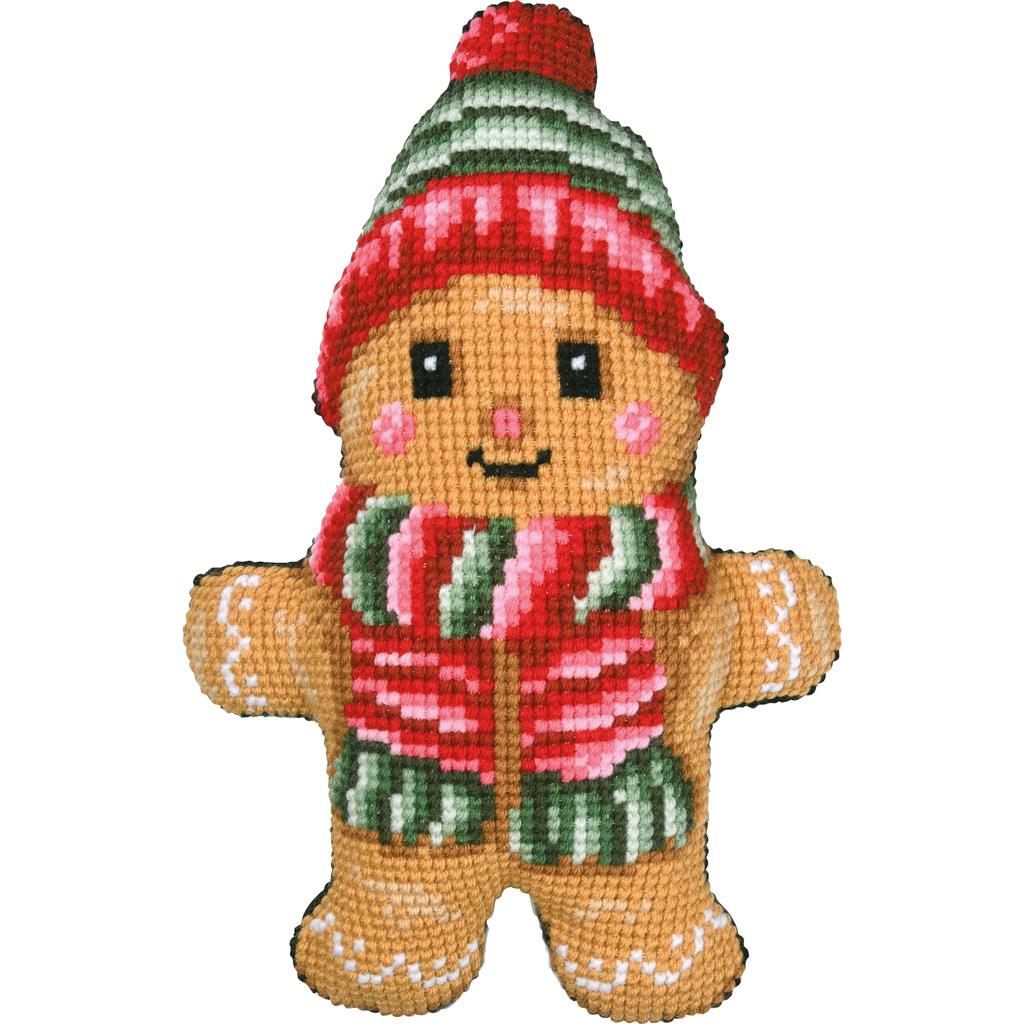 Vervaco embroidery kit cushion - Gingerbread