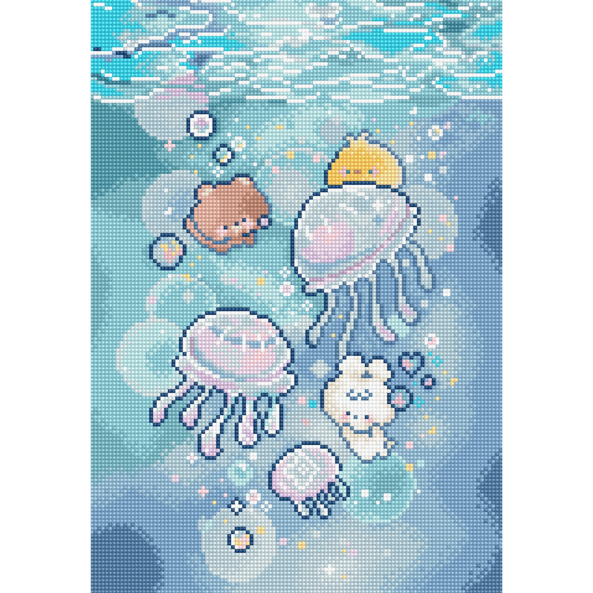 Jellyfish Dance - Onderwaterwereld - Studio Memoli borduurpakket