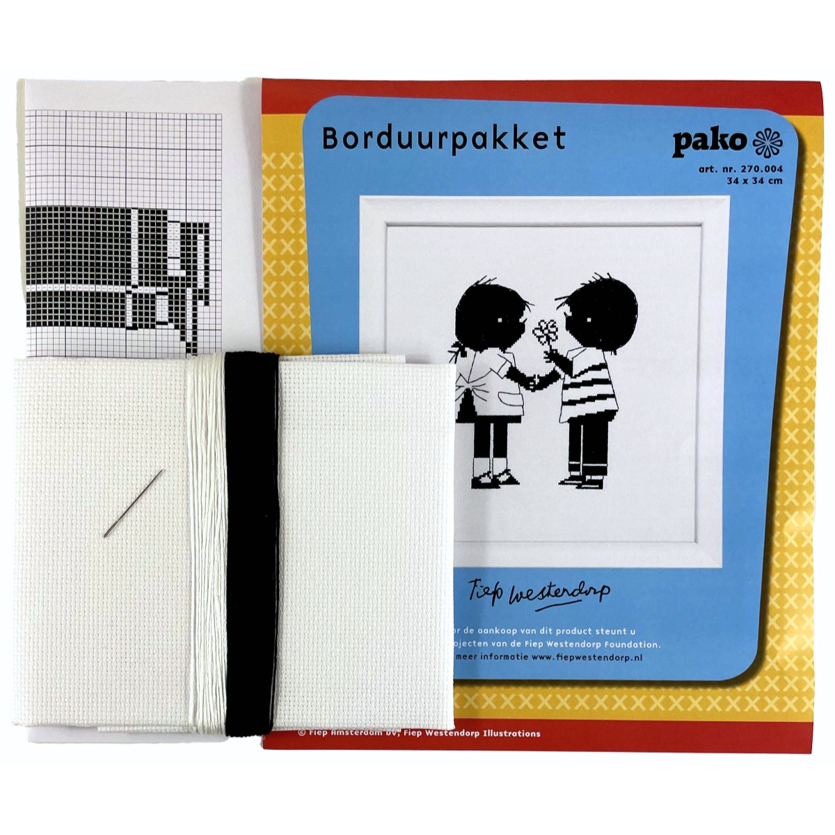 jip_en_janneke_borduurpakket_aida_en_dmc_garen - Pako