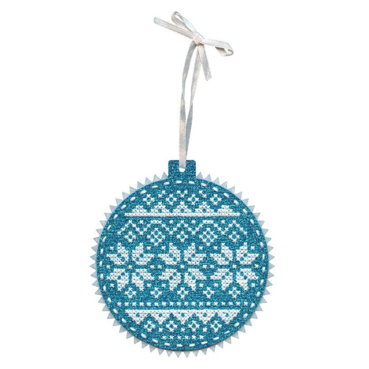 kersthanger-blauw - Iris Borduurt