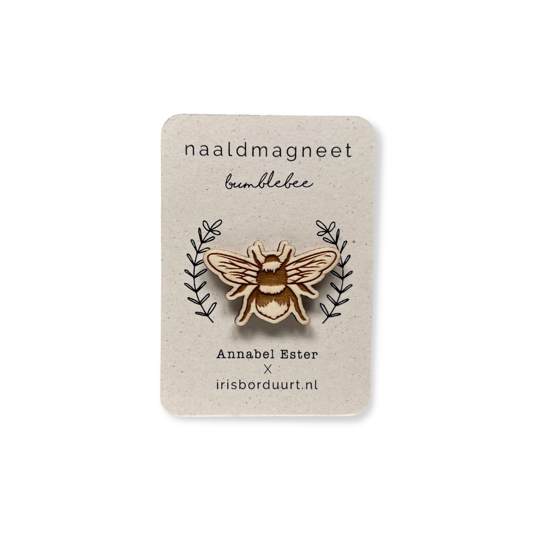 naaldmagneet-bij-hommel - Iris Borduurt