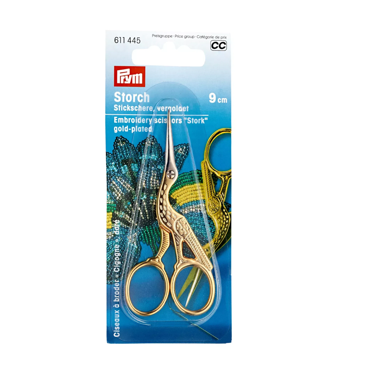 Prym Borduurschaar ooievaar - goud