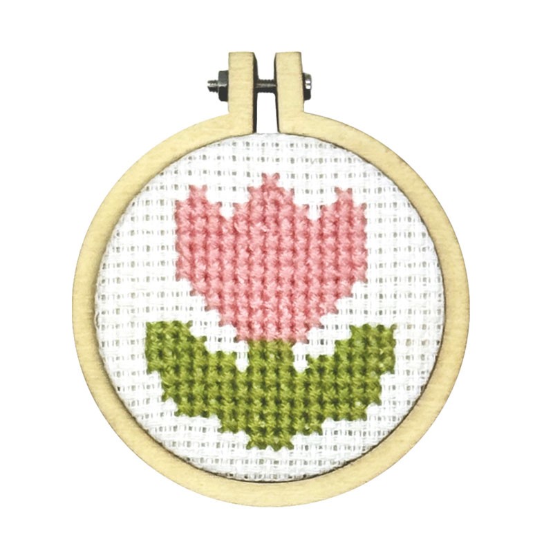 You Are Blooming Lovely sleutelhanger - Tulp - Mini borduurpakket