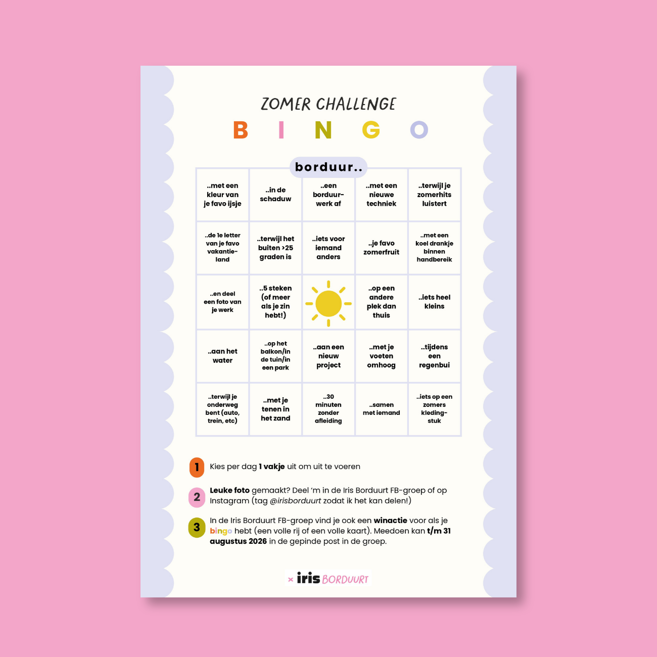 Download de Zomer Bingokaart voor een creatieve zomer