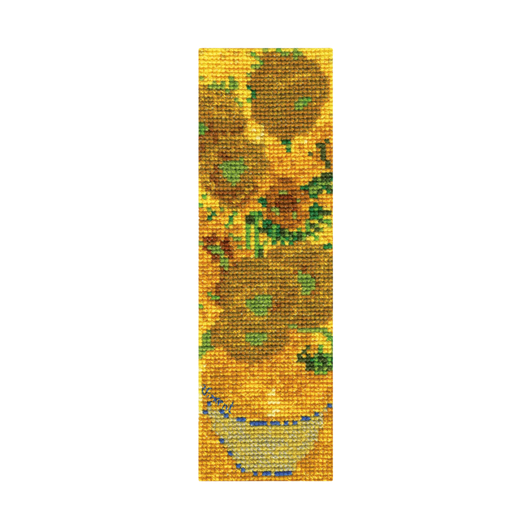 Sunflowers bookmark embroidery kit - DMC