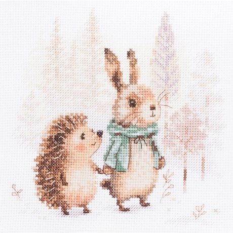 Tales-of-the-forest-Hare-and-hedgehog-borduurpakket - Alisa