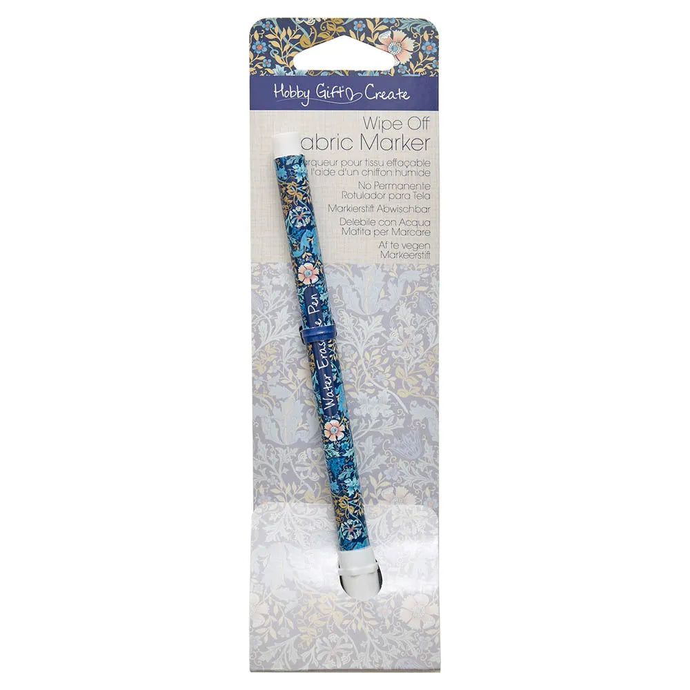 Wateroplosbare Markeerstift Blauw – Floral Woodblock