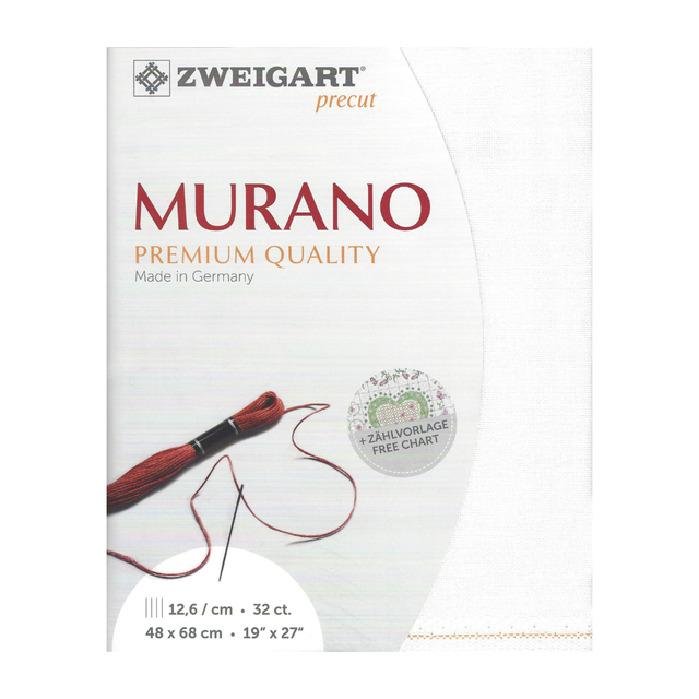 Zweigart_Murano_evenweave_32_count_off_white - Zweigart