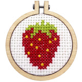 I'm Berry Grateful sleutelhanger - Aardbei - Mini borduurpakket