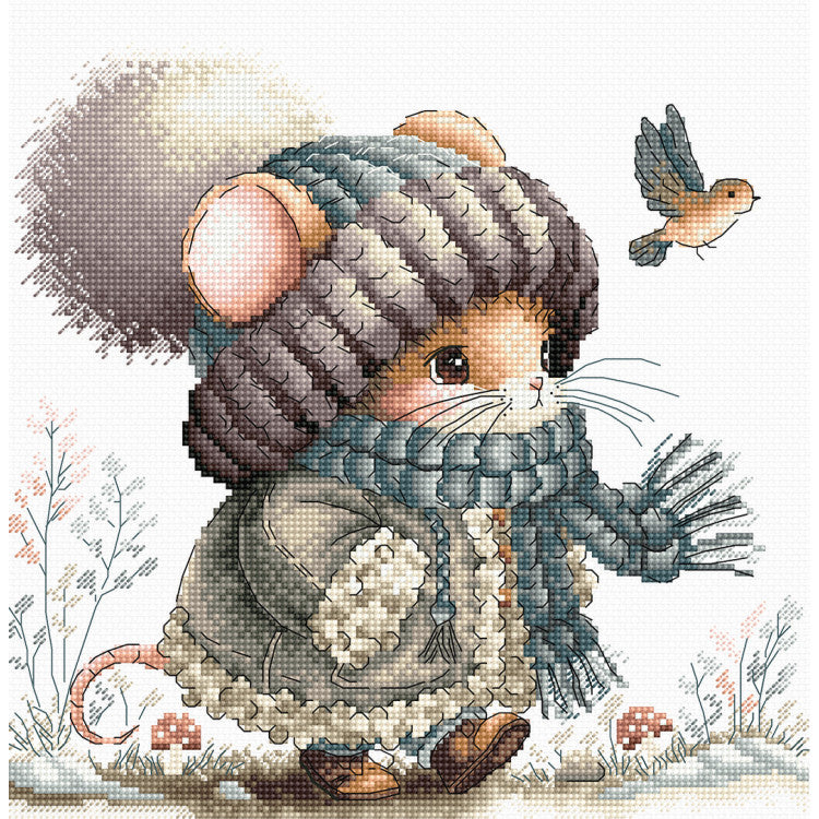 Autumn Fairytale Mouse - AVA cross stitch kit