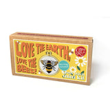 Love the Earth, Love the Bees sleutelhanger - Bij - Mini borduurpakket
