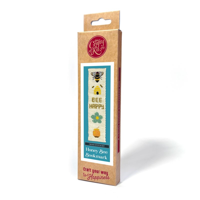 Honey Bee boekenlegger - Bijen en honing - Borduurpakket voor beginners