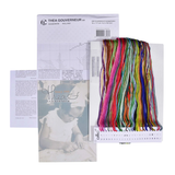 Thea Gouverneur borduurpakket aida bloemen jaargetijden inhoud