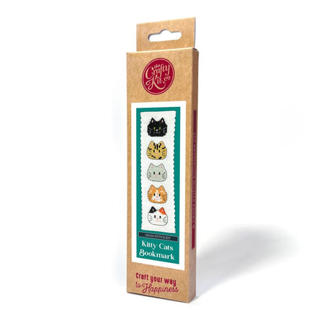 Kitty Cats boekenlegger - Katjes - Borduurpakket voor beginners