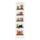 Book Lover boekenlegger - Boeken en een kat - Borduurpakket voor beginners