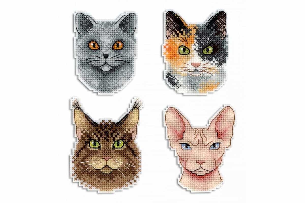 borduurpakket-katten-magneten - MP Studia