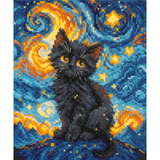 Kat & Sterrennacht - Borduurpakket Riolis