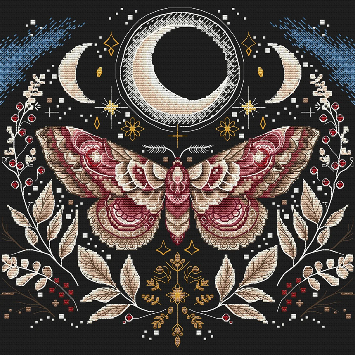 borduurpakketmotmaansterrenkruissteek - AVA