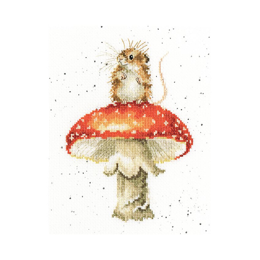 bothy-threads-borduurpakket-fungi-muis-en-paddestoel - Bothy Threads