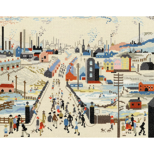 canal-bridge-borduurwerk-lowry - Bothy Threads