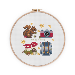 cozyhikeborduurpatroon - Iris Borduurt