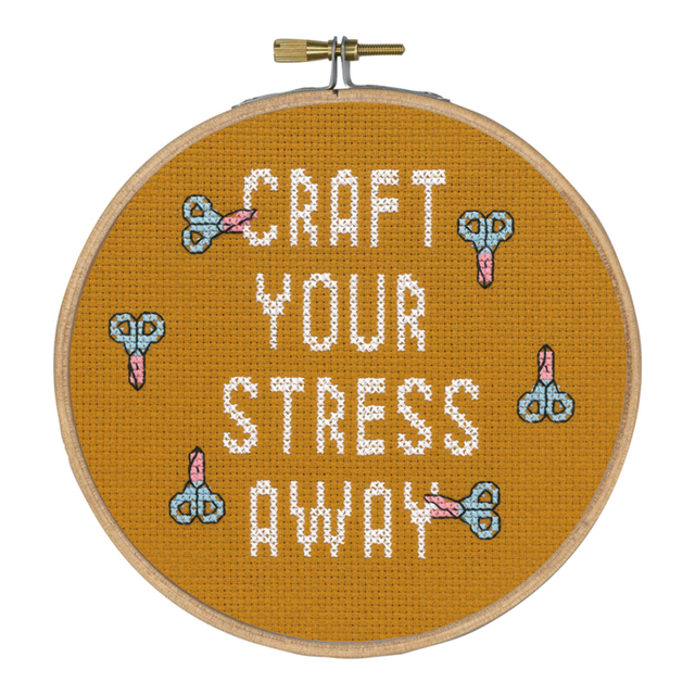 Craft Your Stress Away - Permin borduurpakket -bestellen bij Iris Borduurt