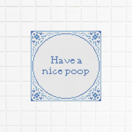 delfts-blauw-tegeltje-borduurpatroon - Iris Borduurt