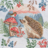 Woodland Wander - Egel en roodborstje borduurpakket - Jane Sunner