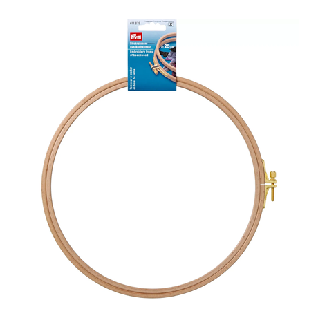 Borduurring van beukenhout - Extra goede kwaliteit - ø 13, 16, 19, 22, 25 cm