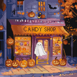 Pumpkin Lane - Spookje - Halloween borduurpakket