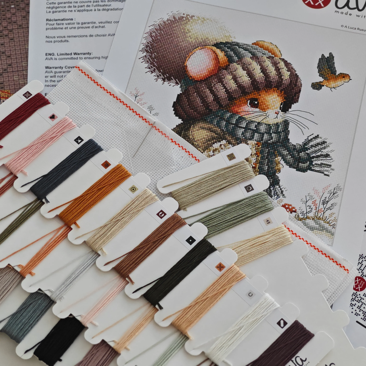 Autumn Fairytale Mouse - AVA cross stitch kit