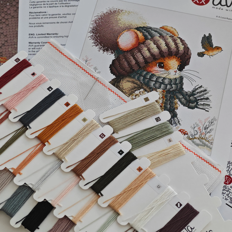 Autumn Fairytale Mouse - AVA cross stitch kit