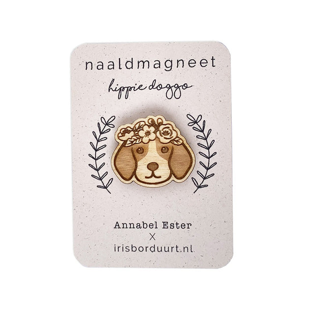 hippie-doggo-needle-minder - Iris Borduurt