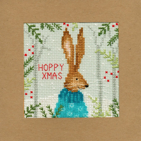 hoppy-xmas-kaart-borduren - Bothy Threads