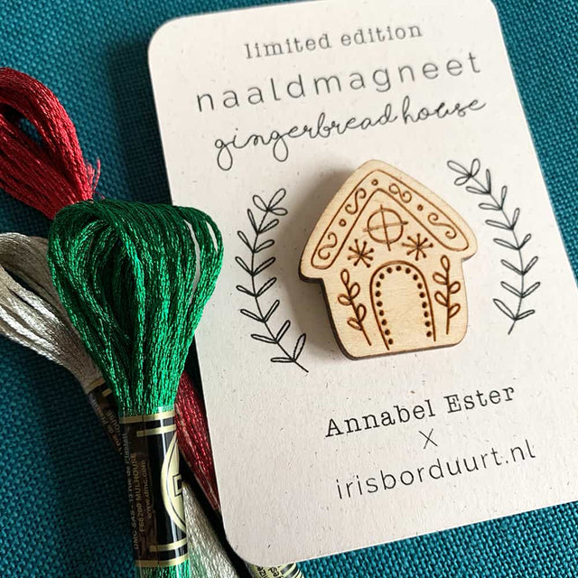 houten-naaldmagneet-kerst - Iris Borduurt