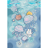 Jellyfish Dance - Onderwaterwereld - Studio Memoli borduurpakket
