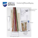 Katten op boeken boekenlegger borduurpakket - Set van 2