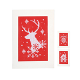 Scandi kerstkaarten borduurpakket - Set van 3
