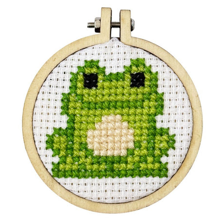 You're Toad-ally Loved! sleutelhanger - Kikker - Mini borduurpakket