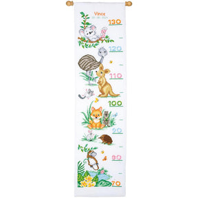 Groeimeter borduurpakket Australische dieren