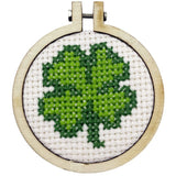 Good Luck sleutelhanger - Klavertjevier - Mini borduurpakket