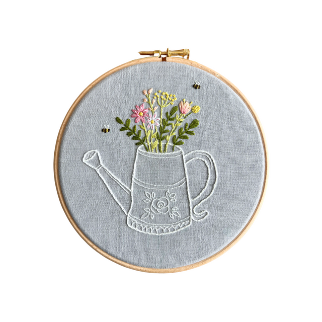 lentebloemen-borduren-borduurpatroon - Iris Borduurt